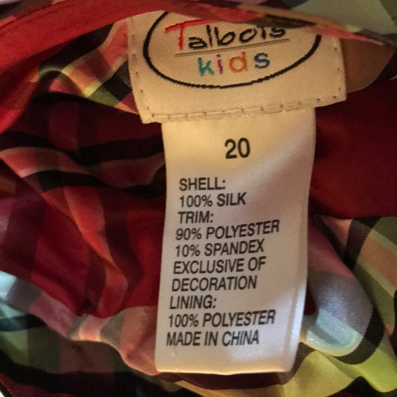 Talbots Kids 18 100% silk skirt, velvet, tulle - Picture 2 of 5